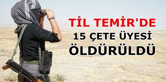 Til Temir'de 15 çete üyesi öldürüldü