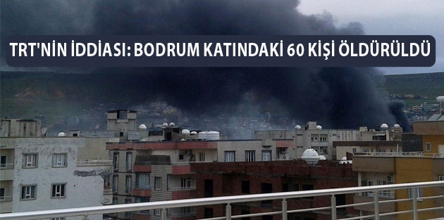 TRT'nin iddiası: Bodrum katındaki 60 kişi öldürüldü