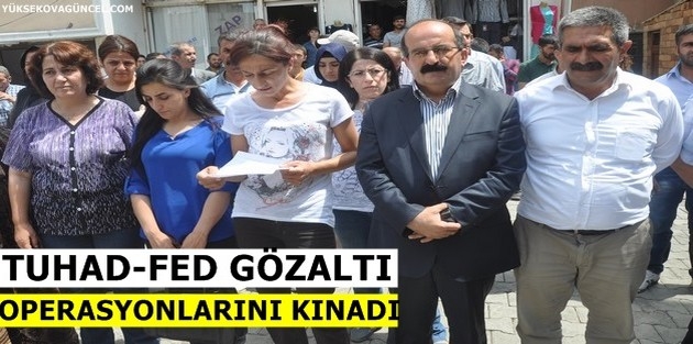 TUHAD-FED Gözaltı Operasyonlarını Kınadı