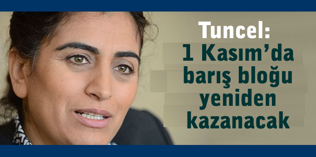 Tuncel: 1 Kasım’da barış bloğu yeniden kazanacak