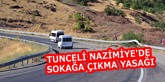 Tunceli Nazimiye'de sokağa çıkma yasağı