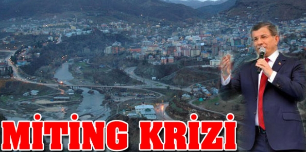 Tunceli'de mitingi krizi