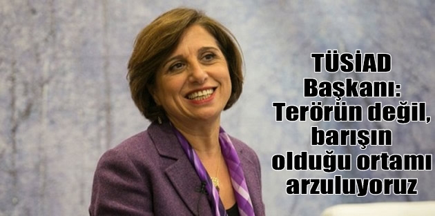 TÜSİAD Başkanı: Terörün değil, barışın olduğu ortamı arzuluyoruz