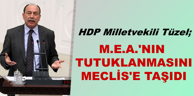 Tüzel, M.E.A.'nın tutuklanmasını Meclis'e taşıdı