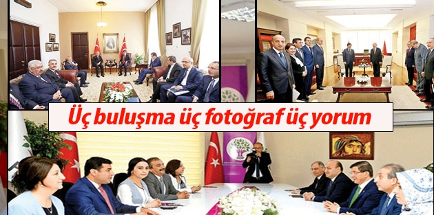 Üç buluşma üç fotoğraf üç yorum