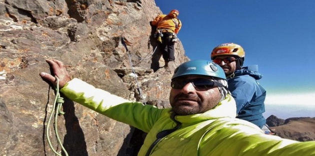 Ünlü dağcı Fındık ve ekibi Hakkari’de tırmanış yaptı!