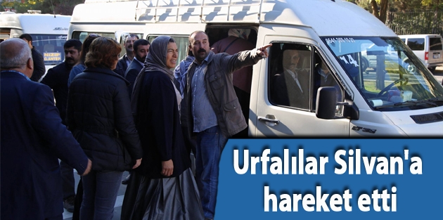 Urfalılar Silvan'a hareket etti