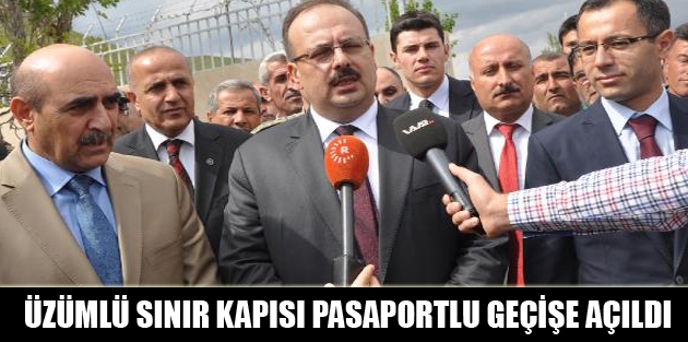 Üzümlü Sınır Kapısı Pasaportlu Geçişe Açıldı