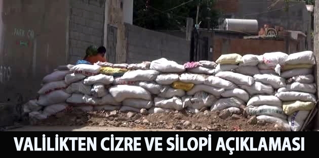 Valilikten Cizre ve Silopi açıklaması