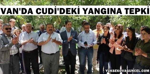 Van'da Cudi'deki yangına tepki