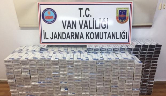 Van'da kaçak sigara operasyonu