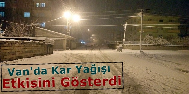 Van'da Kar Yağışı Etkisini Gösterdi