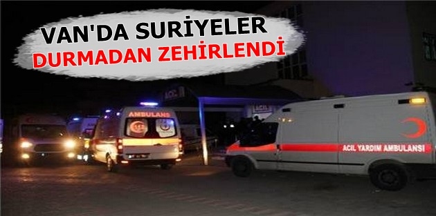 Van'da Suriyeliler dumandan zehirlendi