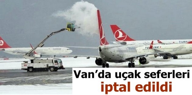 Van’da uçak seferleri iptal edildi