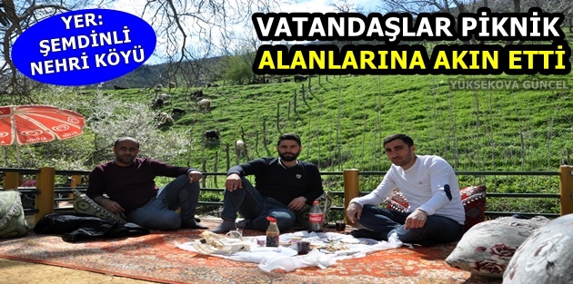 Vatandaşlar Piknik Alanlarına Akın Etti