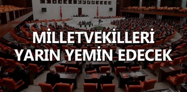 Vekiller yarın yemin edecek