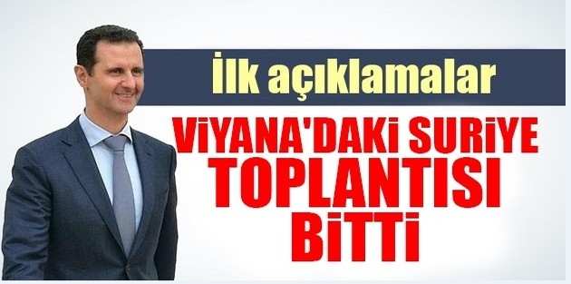 Viyana'daki Suriye toplantısı bitti