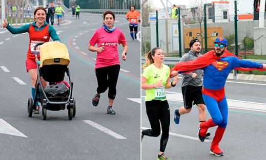 Vodafone İstanbul yarı maratonundan renkli görüntüler