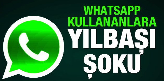 Whatsapp kullananlara yılbaşı şoku