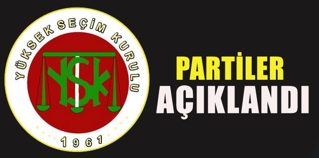 YSK seçimlere girecek partileri açıkladı