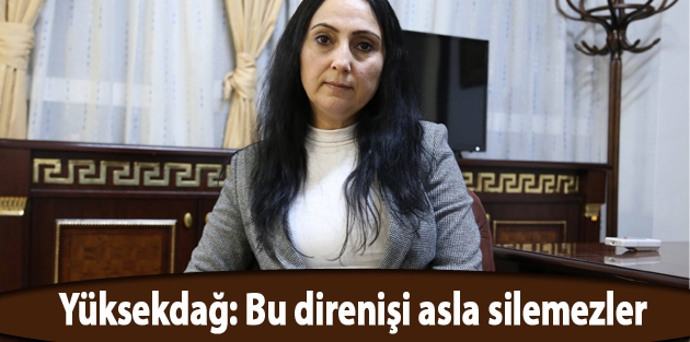 Yüksekdağ: Bu direnişi asla silemezler