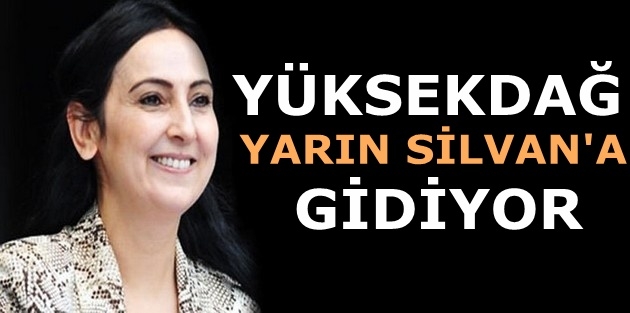 Yüksekdağ yarın Silvan'a gidiyor