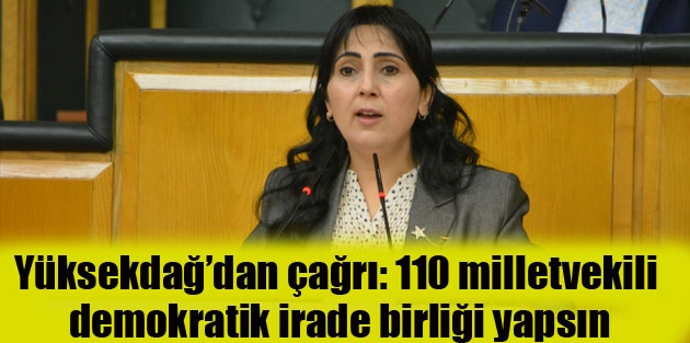 Yüksekdağ’dan çağrı: 110 milletvekili demokratik irade birliği yapsın