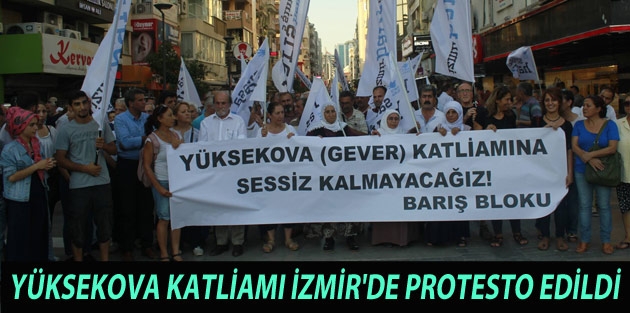 Yüksekova Katliamı İzmir'de protesto edildi