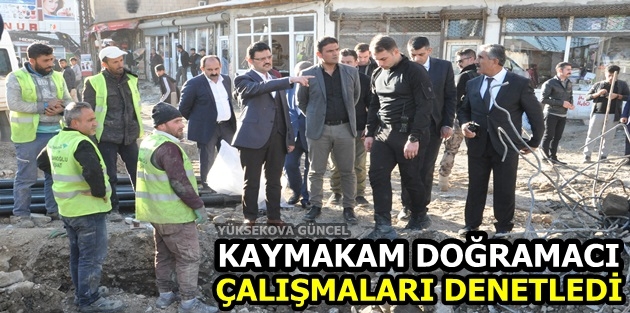 Yüksekova..! Kaymakam Doğramacı Çalışmaları Denetledi  