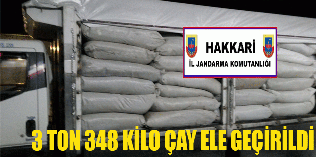 Yüksekova’da 3 Ton 348 Kilo Çay Ele Geçirildi