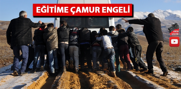 Yüksekova'da eğitime çamur engeli