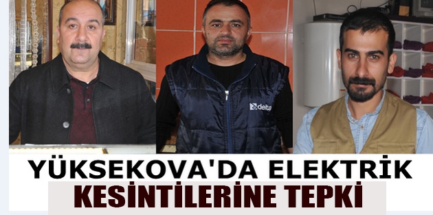 Yüksekova’da Elektrik Kesintilerine Tepki