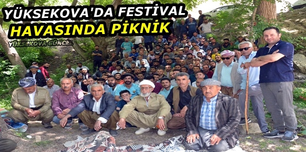 Yüksekova'da Festival havasında piknik