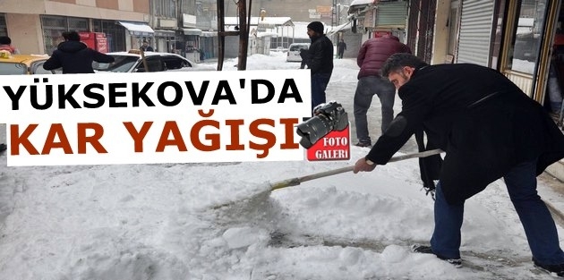 Yüksekova'da  kar yağışı