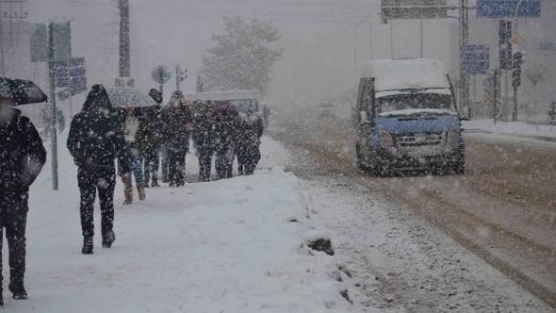 Yüksekova'da kar yağışı