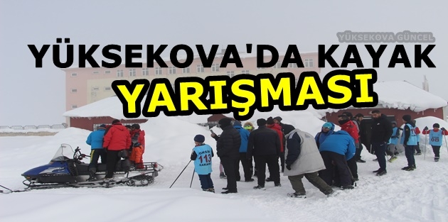 Yüksekova'da Kayak Yarışması