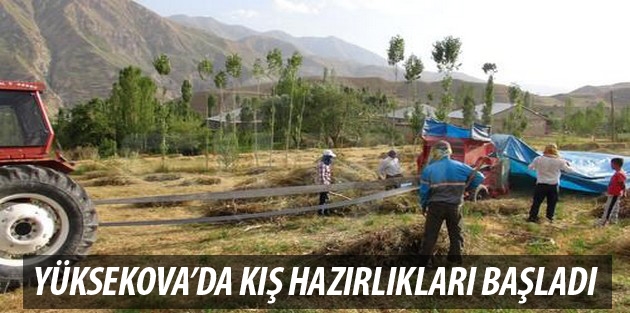 Yüksekova'da kış hazırlıkları başladı