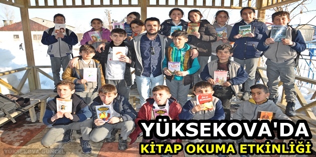 Yüksekova'da Kitap Okuma Etkinliği