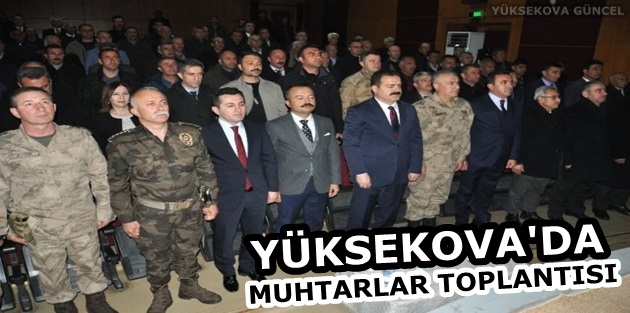 Yüksekova'da Muhtarlar Toplantısı