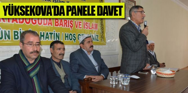 Yüksekova'da panele davet