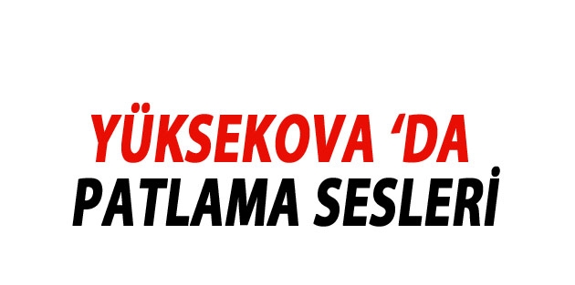 Yüksekova'da Patlama Sesleri