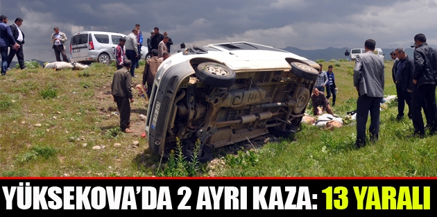 Yüksekova’da Trafik kazası: 13 yaralı