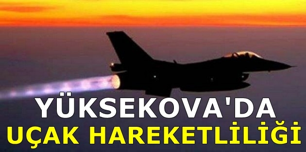 Yüksekova'da uçak hareketliliği